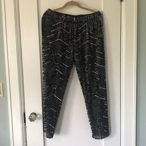 Haute Hippie Black Sequined Pants, Sz M